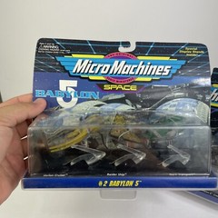 Micro Machines Space # 2 & # 4 Babylon 5 Galoob 65620 Vorlon Cruiser