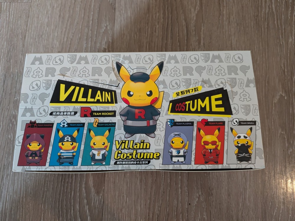 Pokemon Pikachu Costume Villain Figure Box – FULL CASE 8 Figures Poncho Pokemon