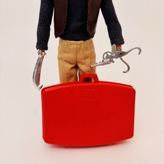 Vintage Ideal JJ Arms 1976 Action Figure Bio Kinetic Hands With Briefcase Toy