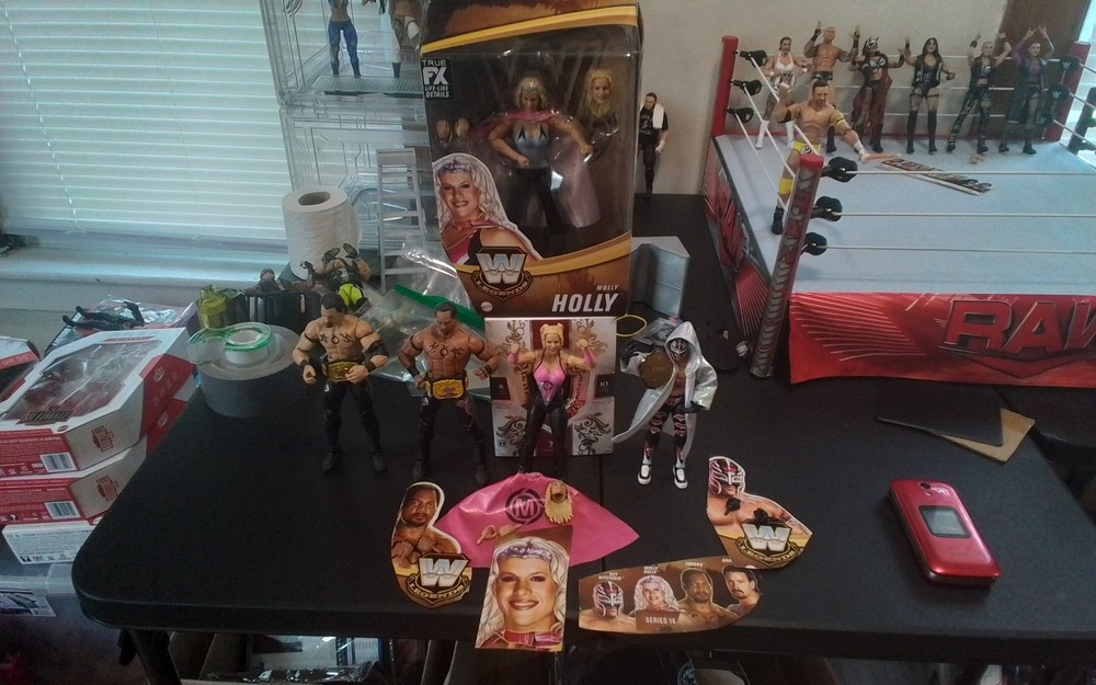 WWE Mattel Legends series #16 molly Holly w/chase the APA & Rey Mysterio