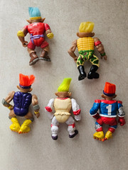 VINTAGE LOT OF 5 ACE NOVELTY STONE PROTECTORS TROLL ACTION FIGURES