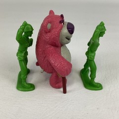 Disney Toy Story Lotso Huggin’ Bear Cane Green Army Men Soldiers Figures Bundle