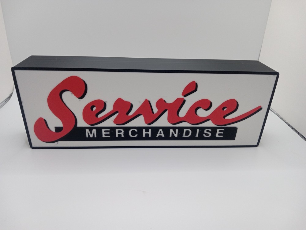 Retro Service Merchandise logo Light Box sign 10″ lightbox sign retro logo
