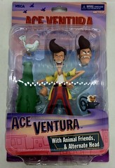 NEW! Ace Ventura Pet Detective Figure w Animal Friends Alt Head (NECA, 2020) 🔥
