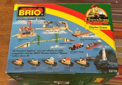 32732 BRIO Wooden Train Theodore Tugboat Clayton the Crane!Mint Open Box! Thomas