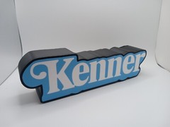 Retro Kenner logo lightbox sign for vintage Star Wars action figure displays
