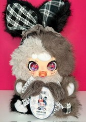 Zaza BB 800% Bexin Workshop Misty Pear Grey Bunny Plush Blind Box New