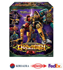 Miniforce Dino Emperor EX and Rex Kaiser Black Edition Transformer Robot 2Set