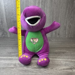 BARNEY SINGING I LOVE YOU 9″ 2011 Dinosour Plush Stuffed Animal Works