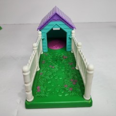 1990s Littlest Pet Shop Cat Bunny Bird Cage Dog House Garden Lot of 21 Kenner