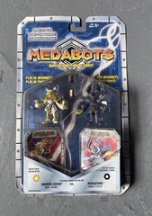 Hasbro Carded 2-pack MEDABOTS Sumilidon vs. Rokusho Action Figures 2002