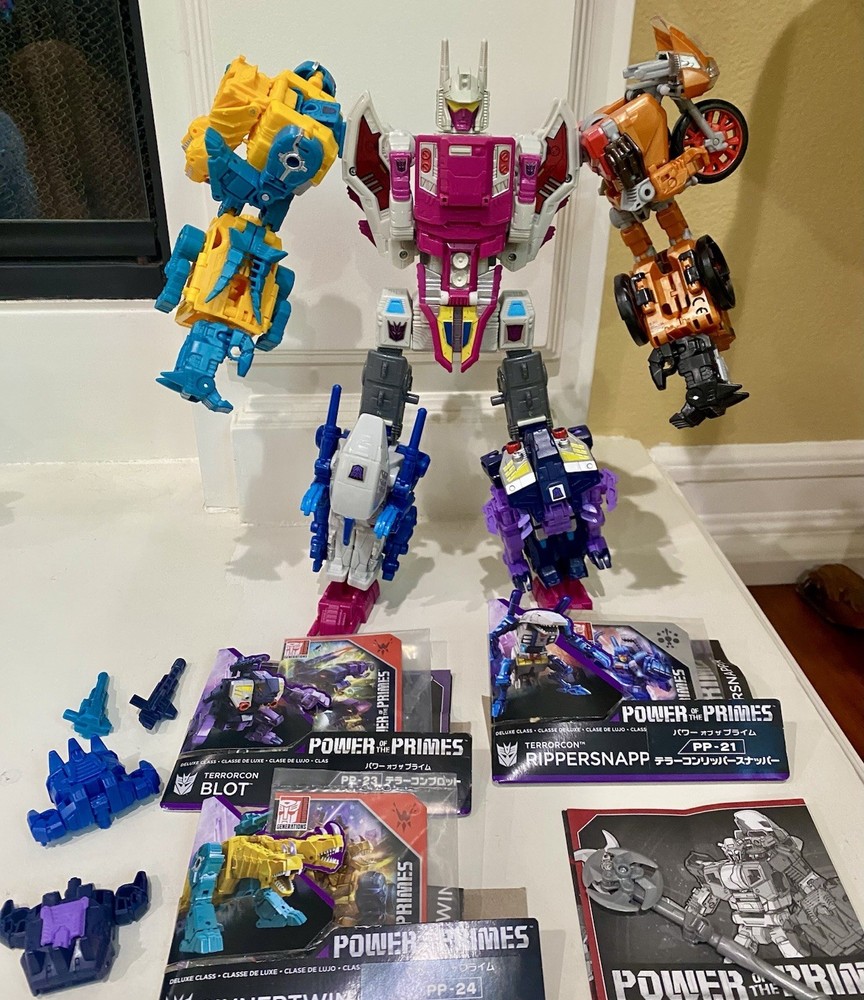 Transformers POTP Terrorcons Abomimus Combiner Takara Versions