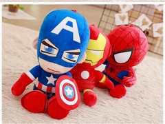 Cartoon Figure Spider-Man Stuffed Toy Plush Doll Red PP Cotton Large-sized Gift