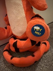 Vintage Fisher-Price Disney, 2005 Turbo Tail Tigger, Bounces,Sings & Talks,WORKS