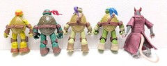 TMNT 2012 Action Figure Lot Of 5 Ninja Turtles & Splinter Playmates