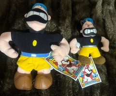 Popeye Brutus 8″ Limited Edition WITH DEFECTS PLUS Popeye Keychain NWT