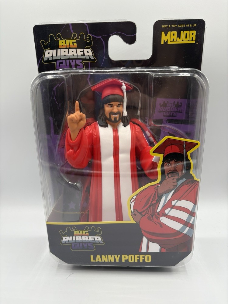 In Hand WWF WWE Big Rubber Guys Genius Lanny Poffo LJN MOC Major SOLD OUT!