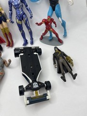 Lot of 14 Action Figures Marvel, DC, Power Rangers, Transformers Toy Bundle