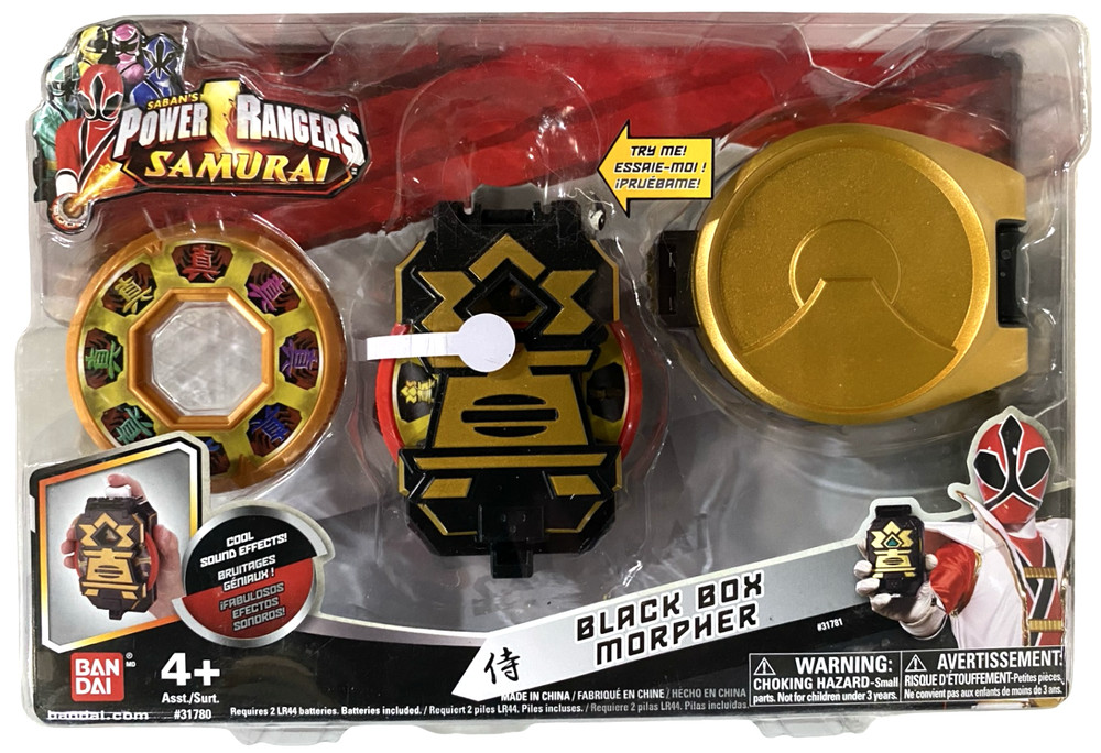 Power Rangers Super Samurai Electronic Black Box Morpher NEW Bandai 2011 Nice!