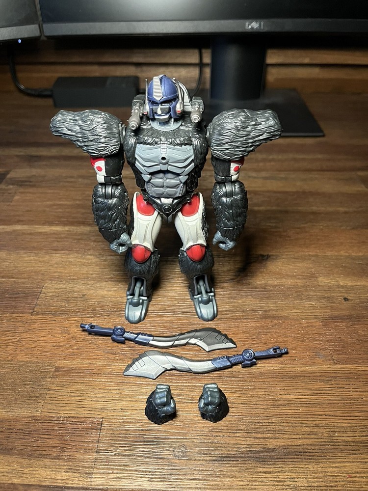 RED OPTIMUS PRIMAL 6″ action figure complete Transformers R.E.D. Beast Wars