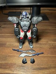RED OPTIMUS PRIMAL 6″ action figure complete Transformers R.E.D. Beast Wars