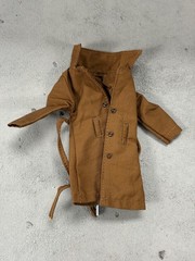 SU-CH-LTC-GB-LBN: 1/12 Brown Wired Trench Coat with belt for 6″ action figure