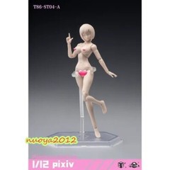 US 86TOYS 1:12 T86-ST03-A Pale Skin Large Bust 6in Female Joint Figure Head Body
