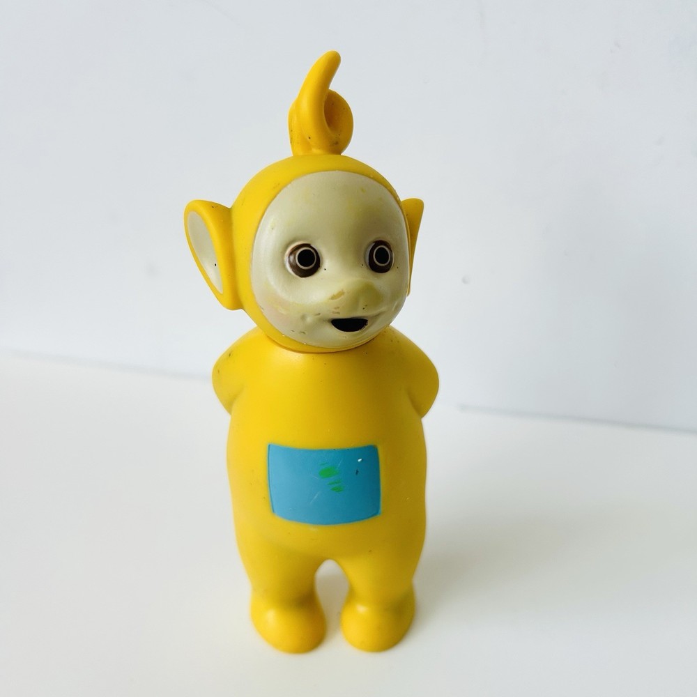 VINTAGE 1998 Teletubbies Laa-Laa YELLOW Vinyl Figure Playskool Ragdoll 6”