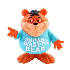 SUGAR DIABETIC BEAR 2017 SDCC DESIGNER VINYL FIGURE BY RON ENGLISH