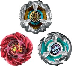 Beyblade X Yggdrasil Team Pack, 3 Takara Tomy Tops, Anime Battling Tops Game Toy