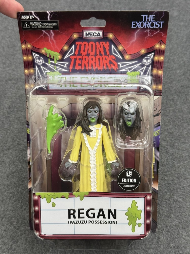 NECA Toony Terrors The Exorcist Regan Pazuzu Possession Figure Lootcrate Excl