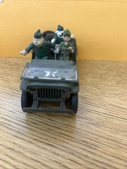 Vintage Mattel Hanna-Barbera Yogi Bear Boo Boo 1/32 Willys Jeep Military Vehicle