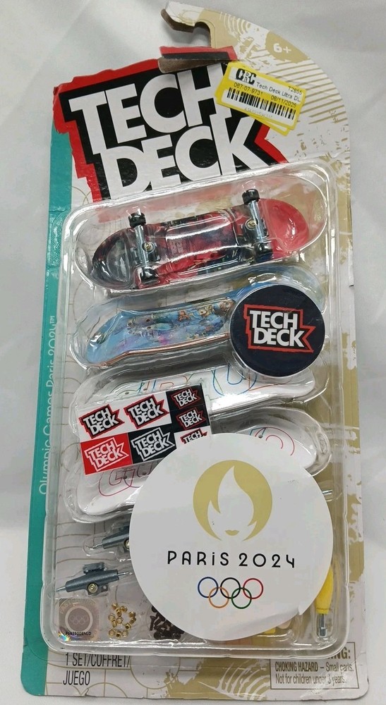 Tech Deck 2024 Paris Olympics 4-Pack Finger Boards New Christmas Birthday Gift