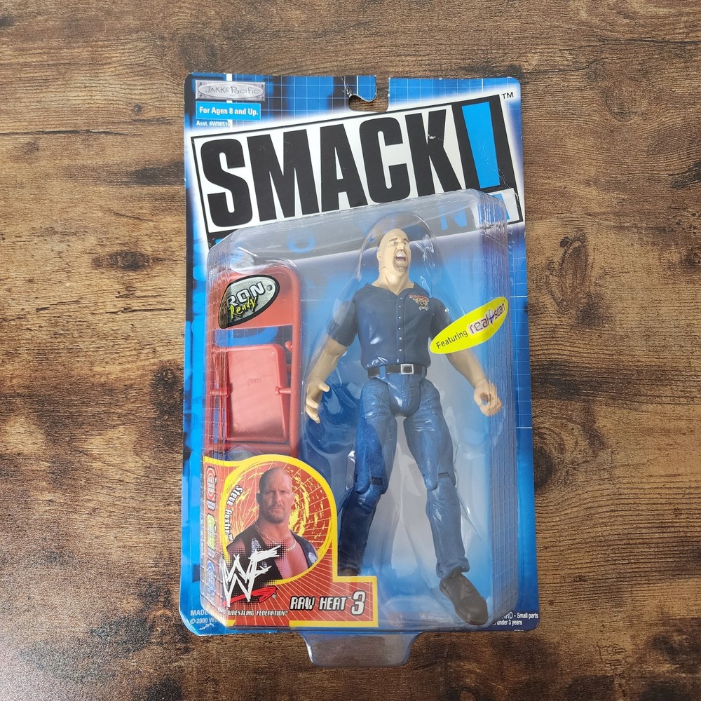 2000 WWF Smackdown Stone Cold Steve Austin Raw Heat 3 Action Figure
