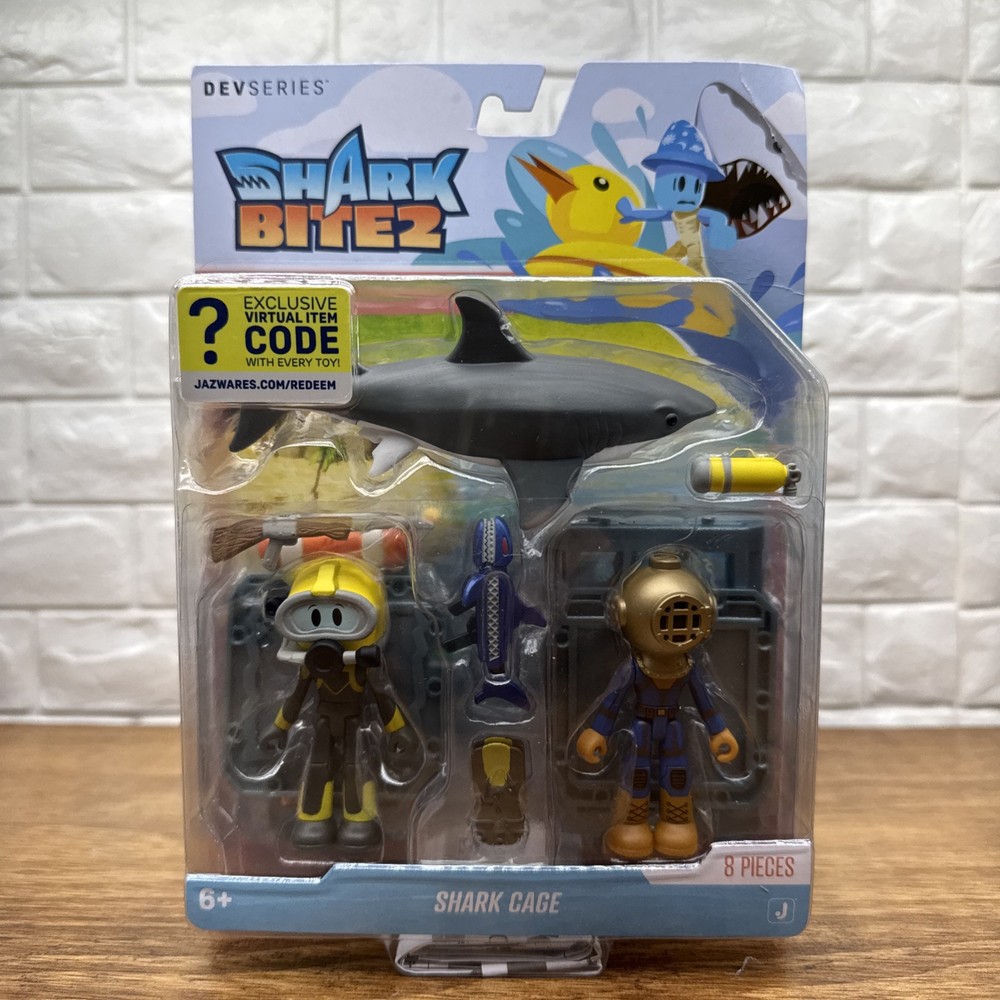 DEVSERIES Game Pack w/ Code Shark Bite 2: Shark Cage Diver Sea Diver 3-Pack New