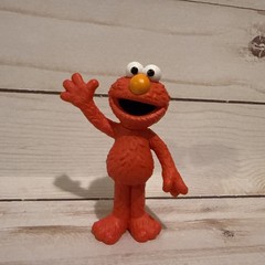 Sesame Place Fill A Bus Elmo PVC Figure 3” Used Sesame Street