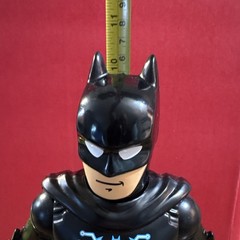 DC Universe Batman Action Figure Black Suit Blue Cape Plastic Fabric 10in