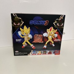 Sonic 3 Movie Super Sonic & Shadow Light Up 2-Pack 5″ Figures NEW & SEALED