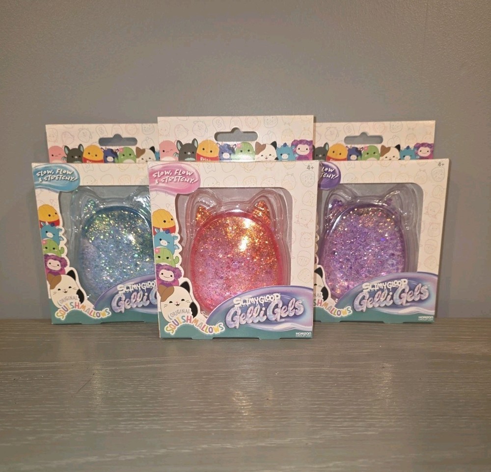 Squishmallows Gelli Gels Glitter Sensory Squishy Toy You Pick Color NEW