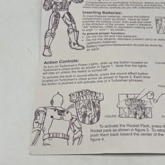 Vintage Tiger Talking Turbo Man Instruction Manual Only!