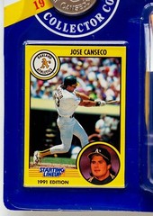 1991 Edition Jose Canseco Starting Lineup Figure includes Collector Coin & Card