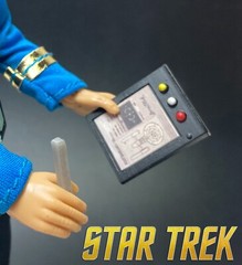 CUSTOM STAR TREK MEGO Data PAD for 8″ INCH FIGURE 1/9 scale PAINTED
