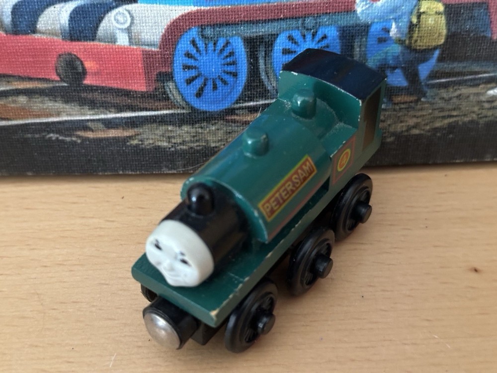 1998 Authentic Learning Curve Britt Allcroft Wooden Thomas Train Peter Sam!