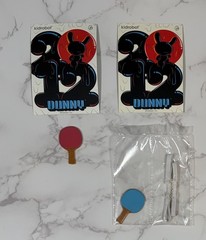 Kidrobot Dunny 2012 Series Ping Pong 3″ Vinyl Figures Mauro Gatti Lot of 2