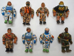 VINTAGE MILITARY MUSCLE MEN LOT SAN FRANCISCO TOYMAKERS MINI ACTION FIGURES