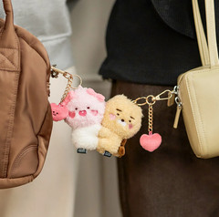 KAKAO Friends LOVE Magnet Plush APEACH RYAN Keyring Set VALENTINE [lot of 2]