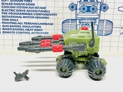 GI Joe 1983 PAC RAT Machine Gun Complete Remote Blueprints Vintage Hasbro ARAH