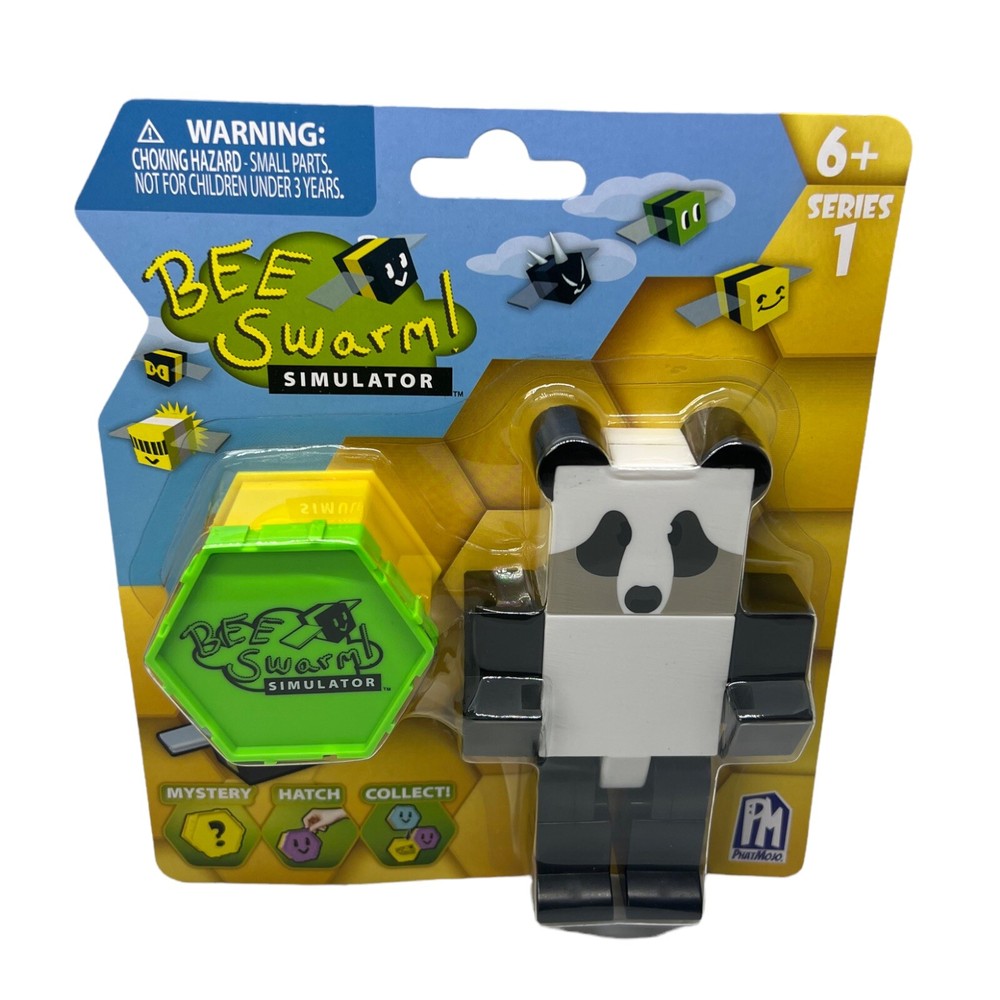 BEE SWARM SIMULATOR Panda Bear Figure & Mystery Honeycomb Roblox 2022 NEW