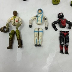 LOT Of 9 GI JOE 3.75” Action Figures 1980’s Plus Extras-Sold For Parts-See Pics