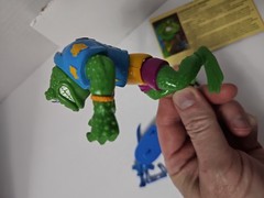 Vintage TMNT Genghis Frog 1989 100% COMPLETE & BIOCARD MINT COND. GREAT JOINTS